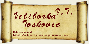 Veliborka Tošković vizit kartica